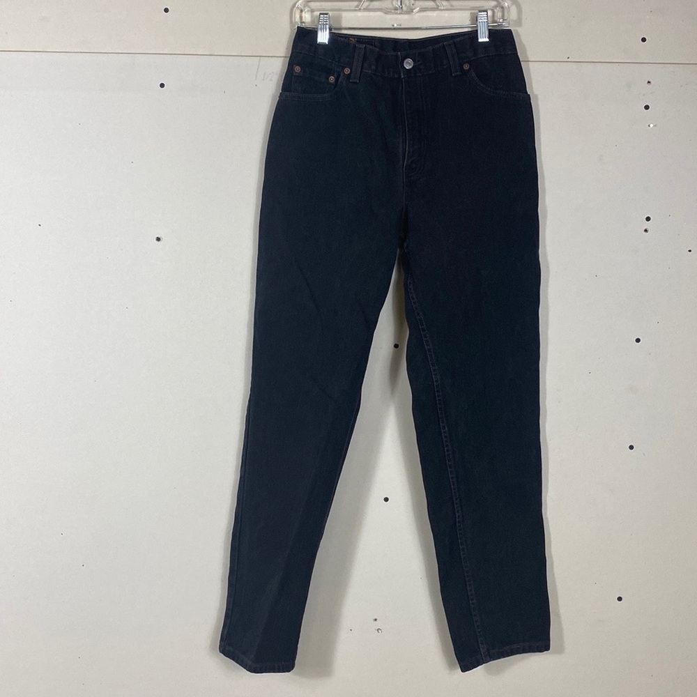 Vintage Levi's 550 Relaxed Fit  tapered leg black denim Jeans Size W 28 USA Made
